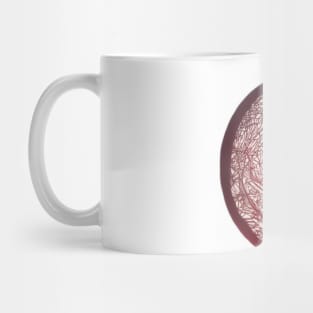 Crescent Moon Ruby Red Shadow Silhouette Anime Style Collection No. 318 Mug